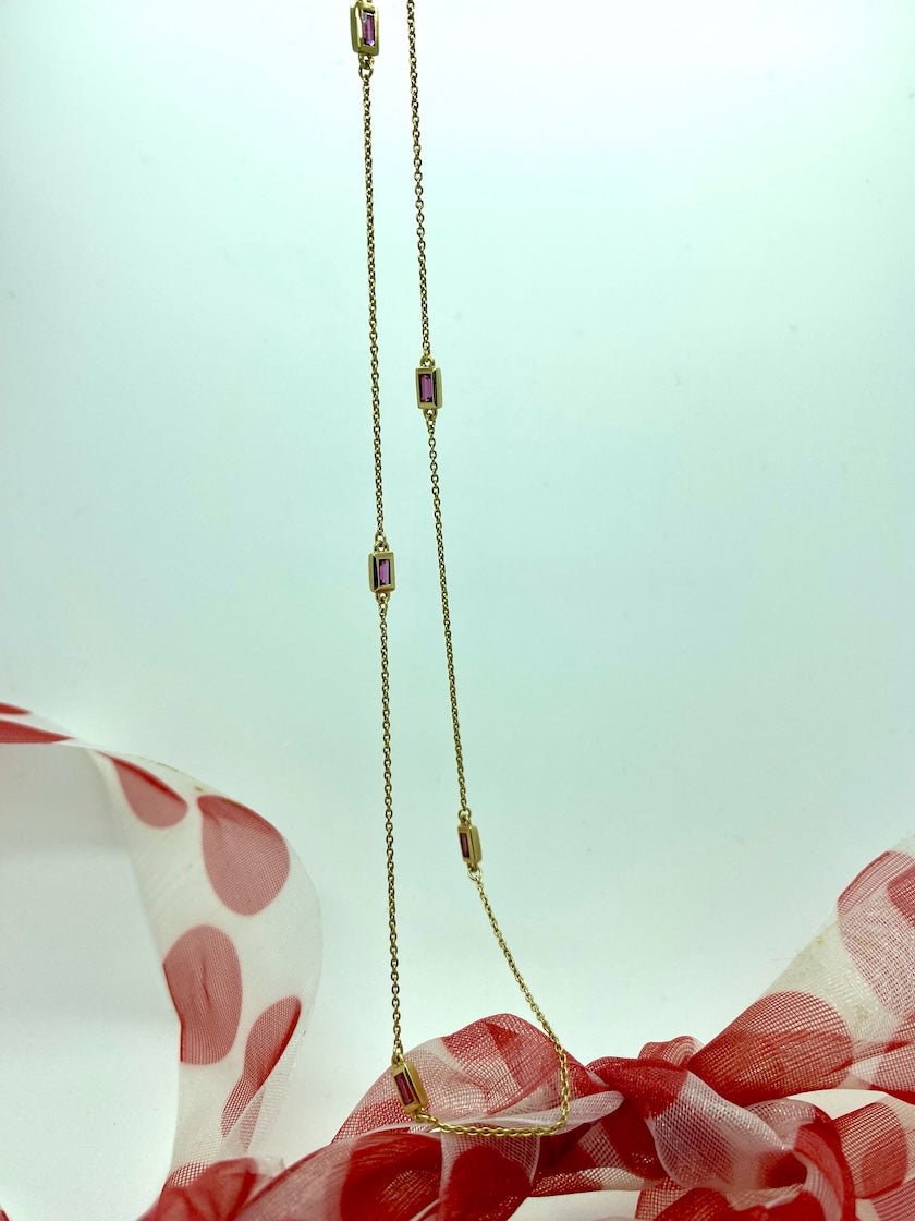 Estee 5 station necklace